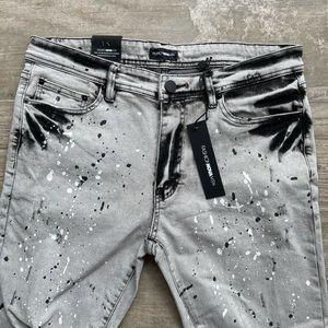 MENS distressed skinny jeans